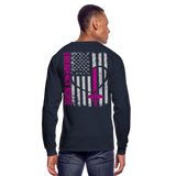 Angel Men's Long Sleeve T-Shirt - navy