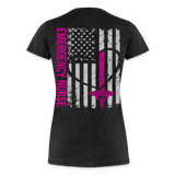 Ashley Emergency Nurse Flag Women's Premium T-Shirt - charcoal grey