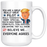 Funny Trump Pilot 15 oz Coffee Mug