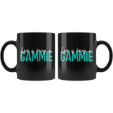Love is being a Gammie 11 oz Black Coffee Mug - Gift for Gammie