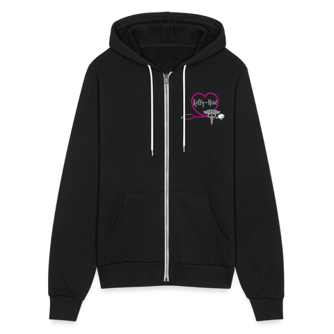 3486027454  2 Bella + Canvas Unisex Full Zip Hoodie - black