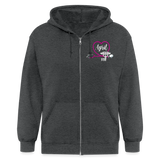 3873538299 Men's Zip Hoodie - deep heather