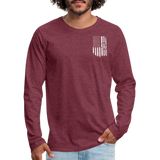 3960081133 Men's Premium Long Sleeve T-Shirt - heather burgundy