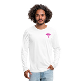 Nurse Flag Men's Premium Long Sleeve T-Shirt (CK1670) Updated+ - white
