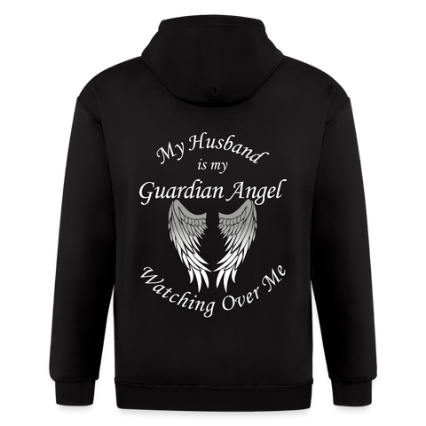 Husband Guardian Zip Up Hoodie - CK3604 - black
