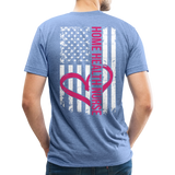 Home Health Nurse Unisex Jersey T-Shirt by Bella + Canvas - heather blue