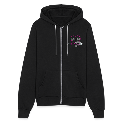 3486027454  Bella + Canvas Unisex Full Zip Hoodie - black