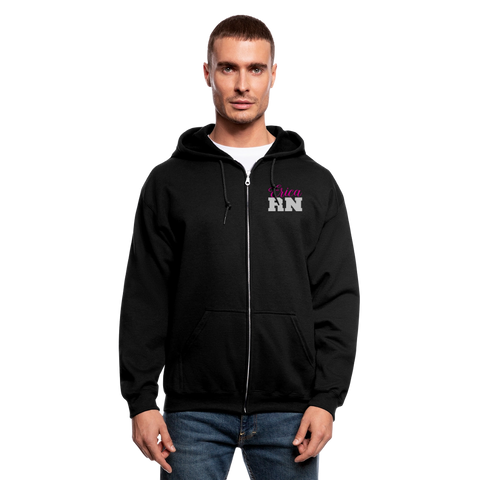 3816211400 Nurse Flag Men's Zip Hoodie    CK1934 - black