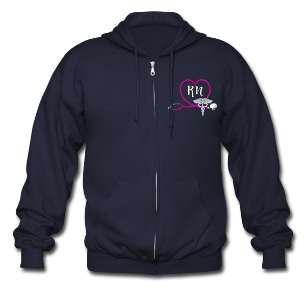 3570552740 Men's Zip Hoodie - navy