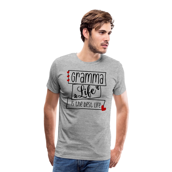Gramma Life is the Best Life Men's Premium T-Shirt - heather gray
