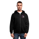 3793857296 Men's Zip Hoodie - black