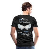 Wife Amazing Angel Men's Premium T-Shirt (CK1482U) - charcoal grey