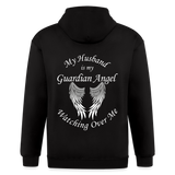 Husband Guardian Zip Up Hoodie - CK3604 - black