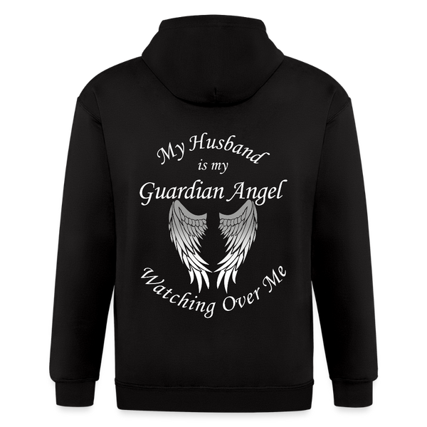 Husband Guardian Zip Up Hoodie - CK3604 - black