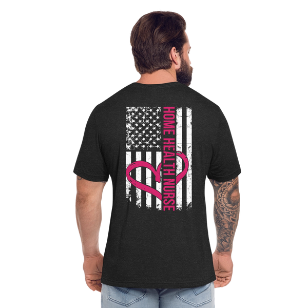 Home Health Nurse Unisex Jersey T-Shirt by Bella + Canvas - heather black