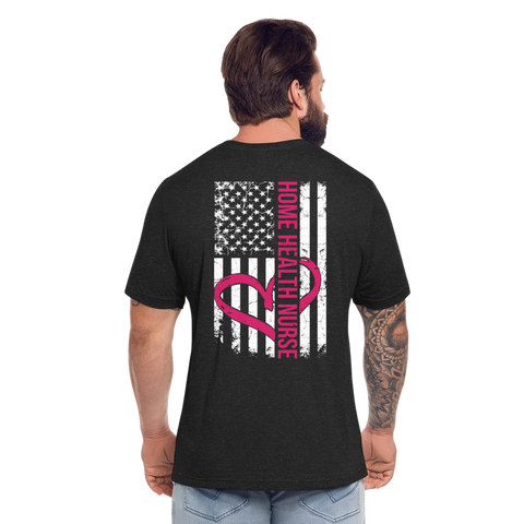 Home Health Nurse Unisex Jersey T-Shirt by Bella + Canvas - heather black