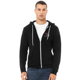 3564627509  Bella + Canvas Unisex Full Zip Hoodie - black