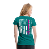 physical therapy Nurse Flag Women’s Premium T-Shirt - teal