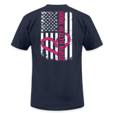 Home Health Nurse Unisex Jersey T-Shirt by Bella + Canvas - navy