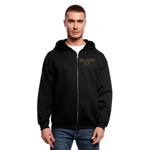 3477115371 Men's Zip Hoodie - black