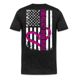 Emergency Room Nurse Flag Men's Premium T-Shirt (CK1836) Updated - charcoal grey