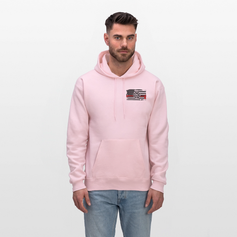 My Favorite Firefighter Calls Me Mom Men's Hoodie  - CK3702 - Front And bACK - pale pink