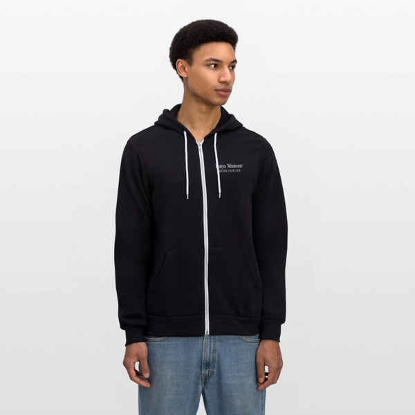 399741092060  Unisex Full Zip Hoodie - black