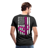 Emergency Room Nurse Flag Men's Premium T-Shirt (CK1836) Updated - black