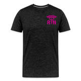 Emergency Room Nurse Flag Men's Premium T-Shirt (CK1836) Updated - charcoal grey
