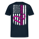 Emergency Room Nurse Flag Men's Premium T-Shirt (CK1836) Updated - deep navy