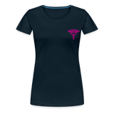 physical therapy Nurse Flag Women’s Premium T-Shirt - deep navy