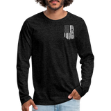 3960081133 Men's Premium Long Sleeve T-Shirt - charcoal grey