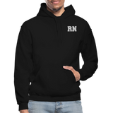 RN Nurse Flag Gildan Heavy Blend Adult Hoodie - black