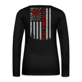 Delray Trauma Resus Women's Premium Long Sleeve T-Shirt - black