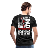 I'm A Dad And A Firefighter Men's Premium T-Shirt - charcoal grey