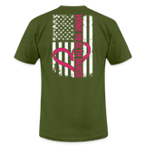 Home Health Nurse Unisex Jersey T-Shirt by Bella + Canvas - olive