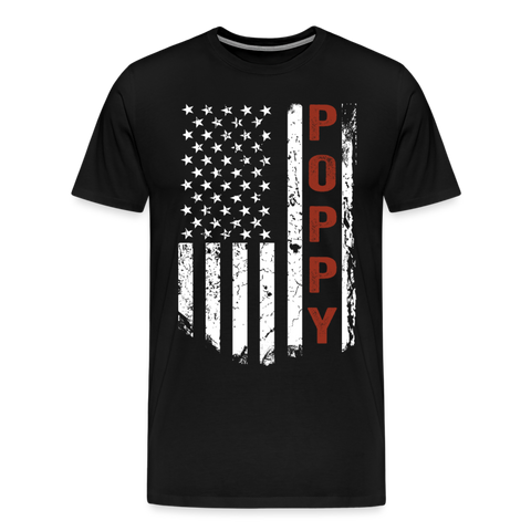 American Poppy Men's Premium T-Shirt (CK1866) - black