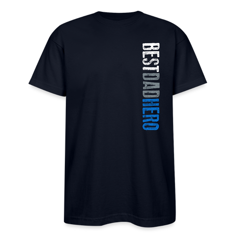 Best Dad Hero Bayside Unisex Heavyweight USA Made T-Shirt  CK1033 - navy