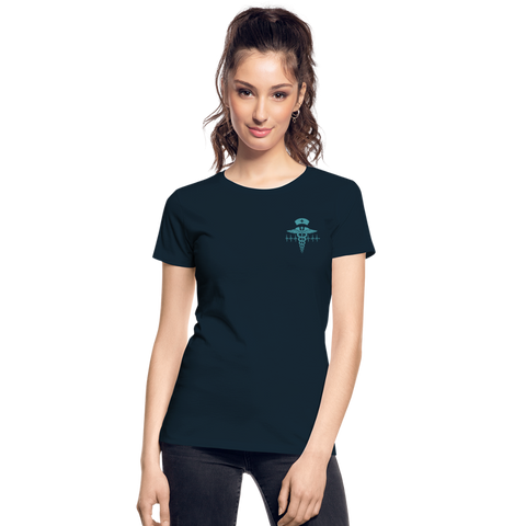 Nurse Flag Women’s Premium Organic T-Shirt (CK4119) - deep navy