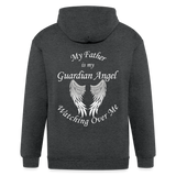 Father Guardian Zip Up Hoodie - CK3607 - deep heather