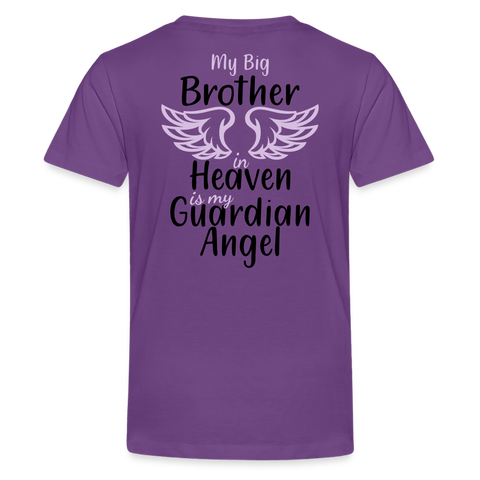 Big Brother In Heaven Kids' Premium T-Shirt - purple