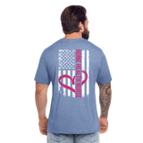 Home Health Nurse Unisex Jersey T-Shirt by Bella + Canvas - heather blue