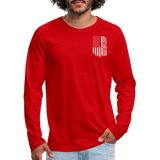 3960081133 Men's Premium Long Sleeve T-Shirt - red
