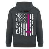 3786552295 Men's Zip Hoodie - deep heather
