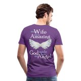 Wife Amazing Angel Men's Premium T-Shirt (CK1482U) - purple