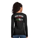 3664171261  Darlin  Ryder Trauma Center women's Long Sleeve - charcoal grey