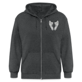 Dad Guardian Angel Gildan Heavy Blend Adult Zip Hoodie (CK3603) - deep heather