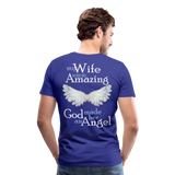 Wife Amazing Angel Men's Premium T-Shirt (CK1482U) - royal blue