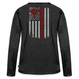Delray Trauma Resus Women's Premium Long Sleeve T-Shirt - heather anthracite