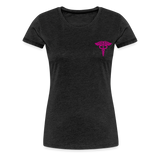 physical therapy Nurse Flag Women’s Premium T-Shirt - charcoal grey